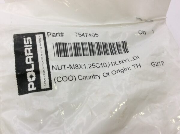 2009 Polaris Nut, Nyloc - M8X1.25C10
