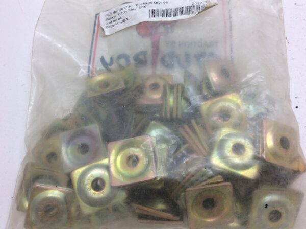 Stud Boy Steel - Gold - 5/16in. Thread Square Backer Plates - 2017-P3 96 PACK - Image 4