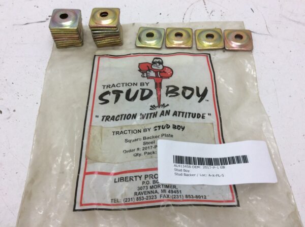 Stud Boy Square Backer Plates - Steel - Gold - 5/16in. Thread - 2017-P1  24 PACK - Image 3