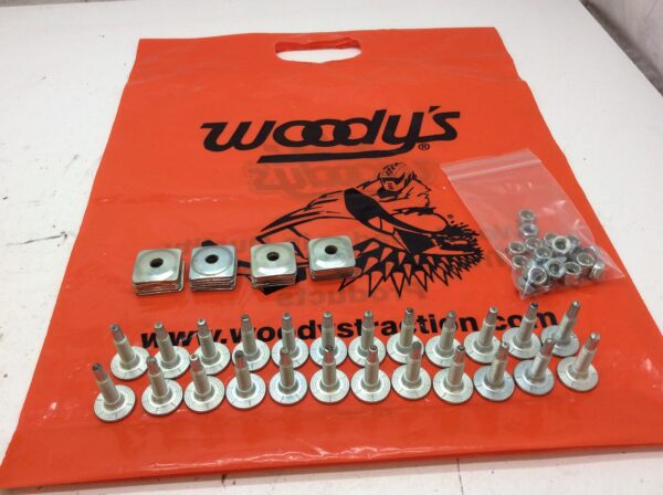 Woodys Signature Series 5/16"x1175" Studs/Lock Nuts , SUPPORT WASHERS  24 PACK