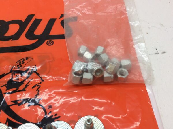 Woody's stud 1.325 Grand master studs,  Mega Mac backer plates, 12 PGK 5/16"  lock nuts. For 1 ply tracks - Image 2