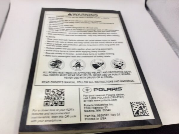 2016 Polaris Owner's Manual - Image 2