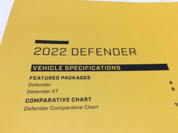 2022 Can-Am Defender Spec Book / Accessories Catalog - Image 5
