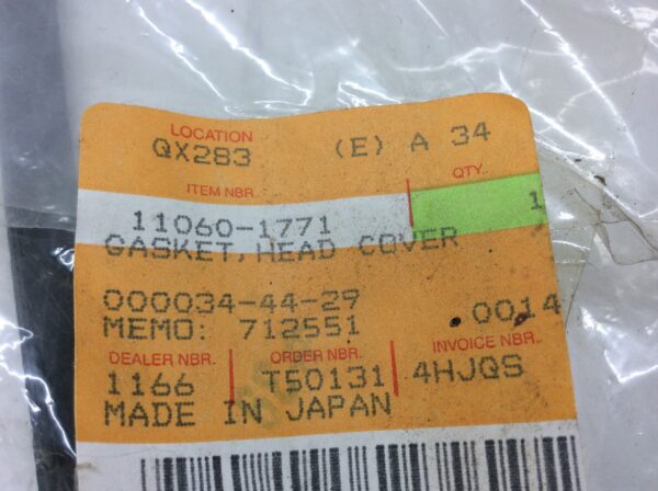 1999 Kawasaki HEAD COVER GASKET   ZRX 1100 - Image 2