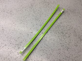 Lime Green Slides - 48 ½" - Pair