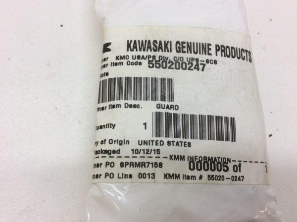 2009 Kawasaki SPEED SENSOR GUARD
