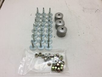 Woody's stud 1.325 Grand master studs,  Mega  backer plates, 24 PGK 5/16"  lock nuts. For 1 ply tracks