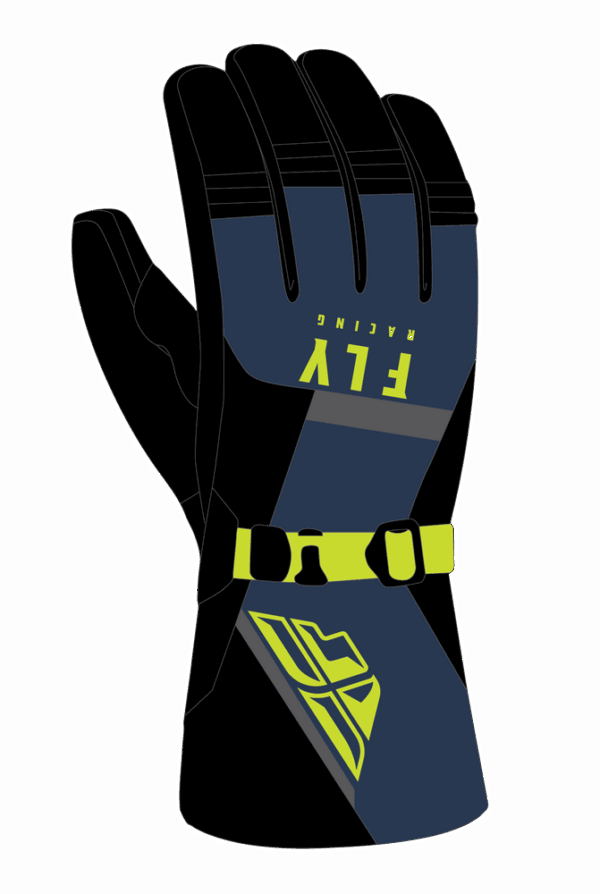 CASCADE GLOVES BLACK/BLUE/HI-VIS MED