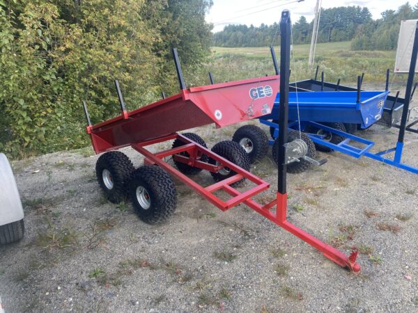 2025 MLC Geo 3.5’X6′ 1 Ton Agricultural ATV/UTV Dump Trailer- Red