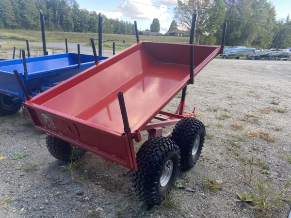 2025 MLC Geo 3.5’X6′ 1 Ton Agricultural ATV/UTV Dump Trailer- Red - Image 2