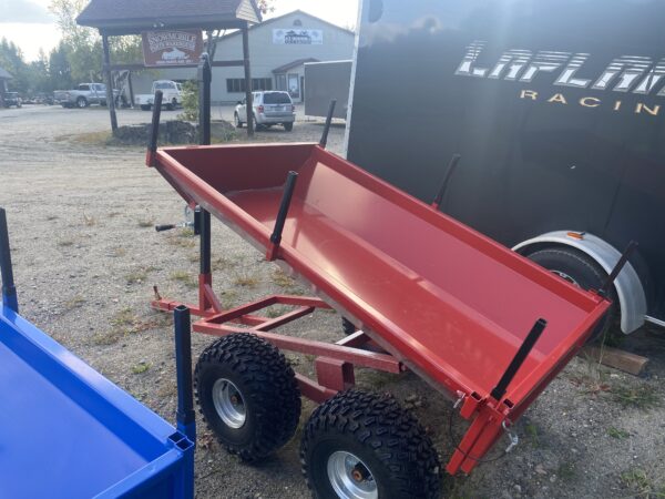 2025 MLC Geo 3.5’X6′ 1 Ton Agricultural ATV/UTV Dump Trailer- Red - Image 3