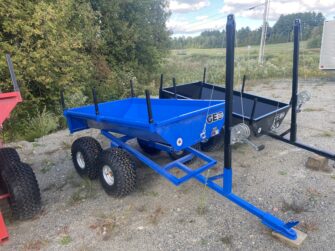 2025 MLC Geo 3.5’X6′ 1 Ton Agricultural ATV/UTV Dump Trailer- Blue