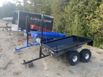 2025 MLC Geo 3.5'X6' 1 Ton Agricultural ATV/UTV Dump Trailer- Black