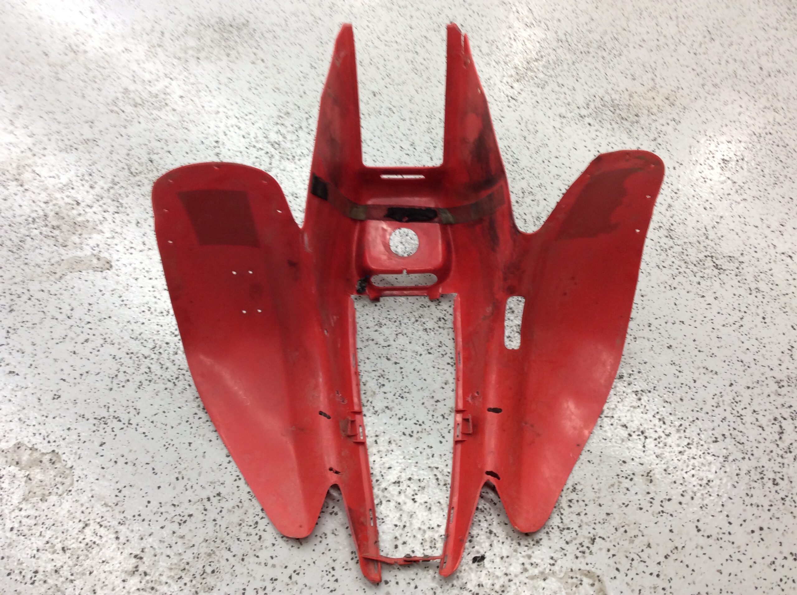2001 Scrambler Red Front Fender - Image 5