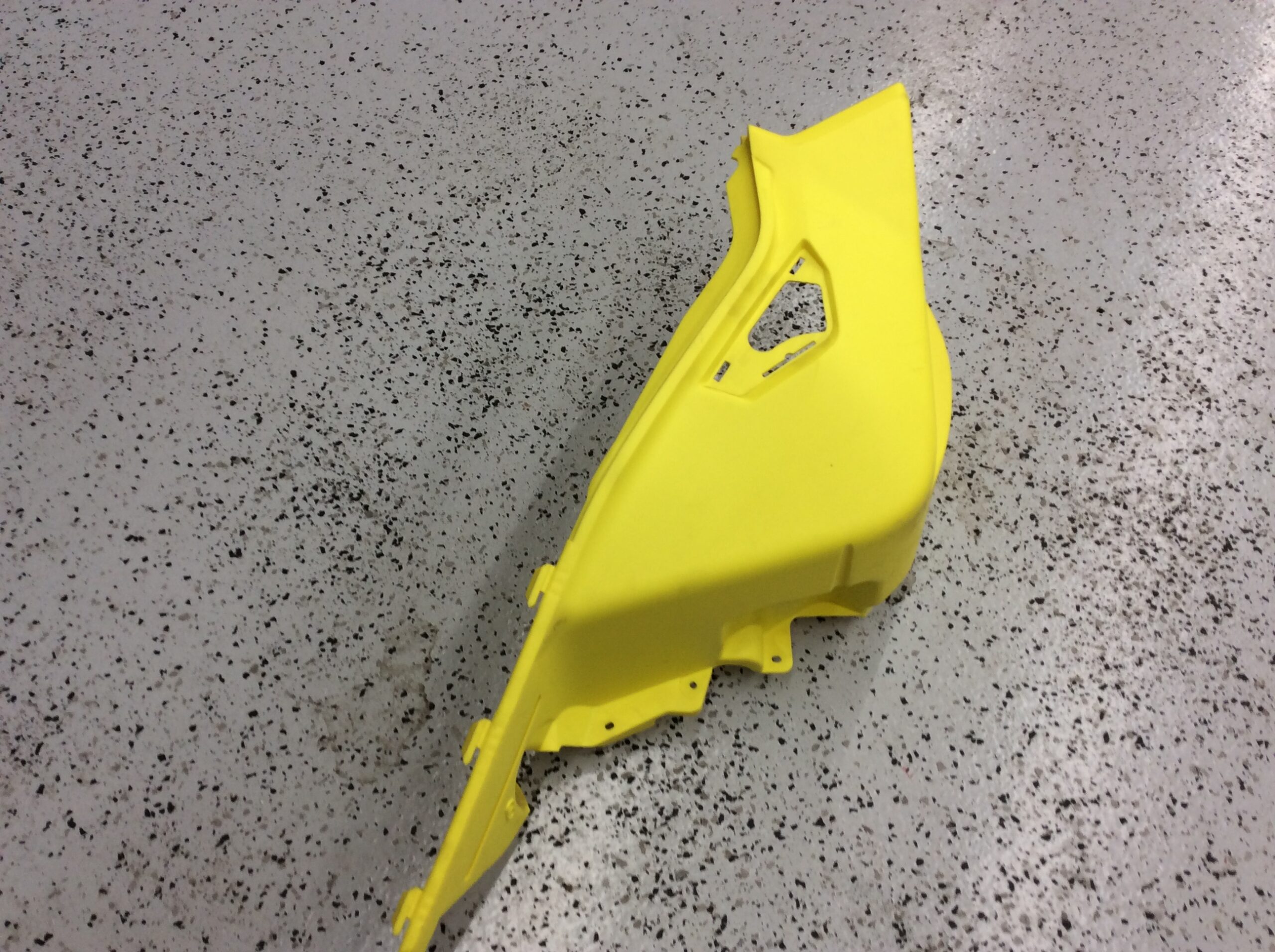 2022 Ski Doo Yellow Left Bottom Pan - Image 3