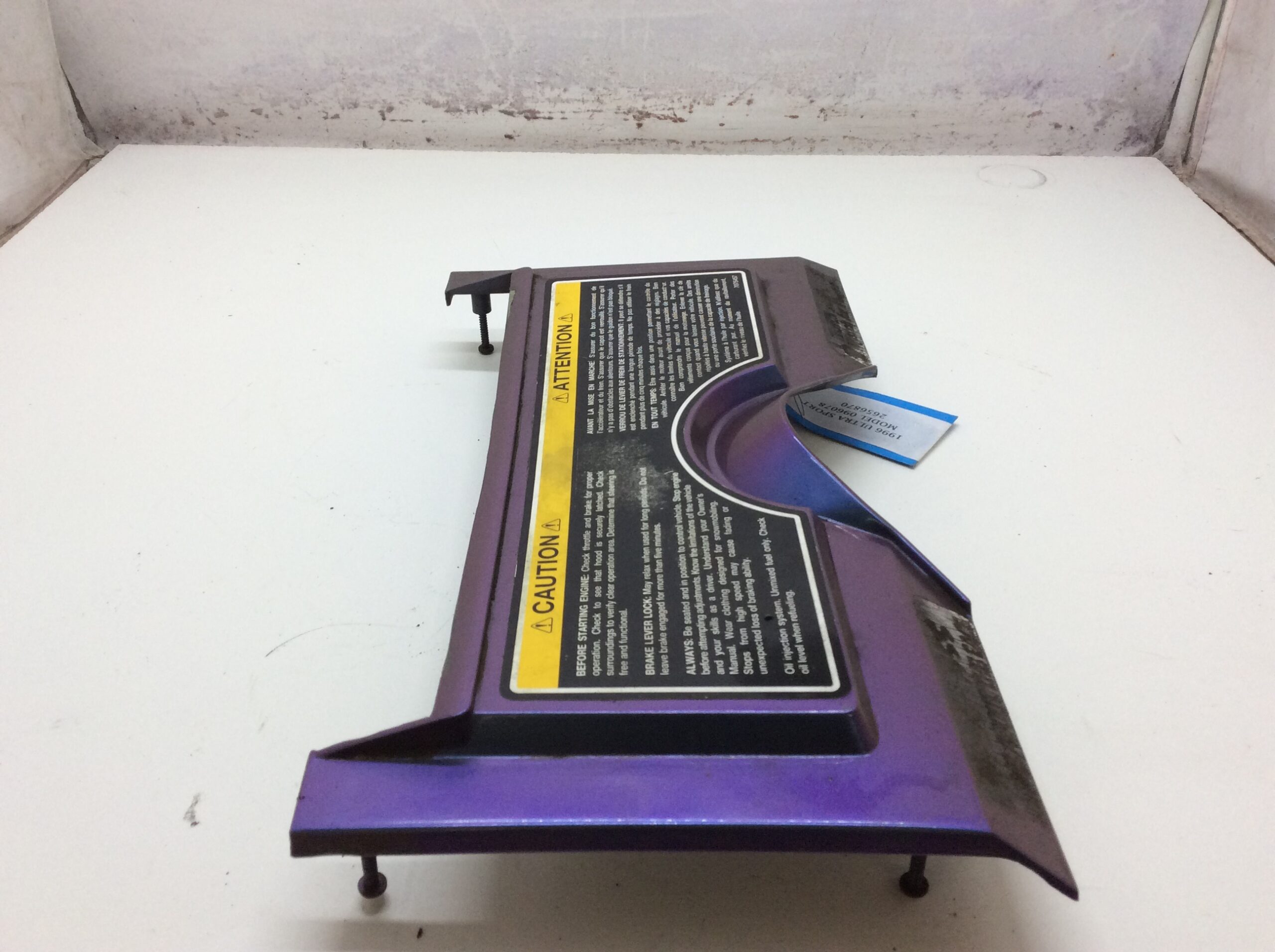 1996 Polaris Hood Air Intake Panel - Image 2