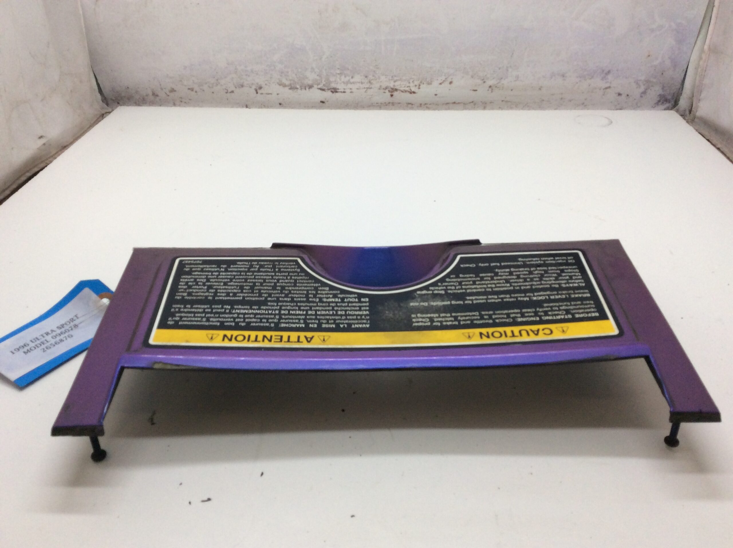 1996 Polaris Hood Air Intake Panel - Image 4