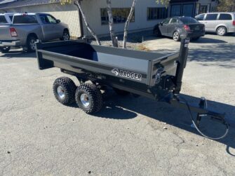 2025 MLC Badger 4X8 3 Ton Agricultural Dump Trailer- Grey