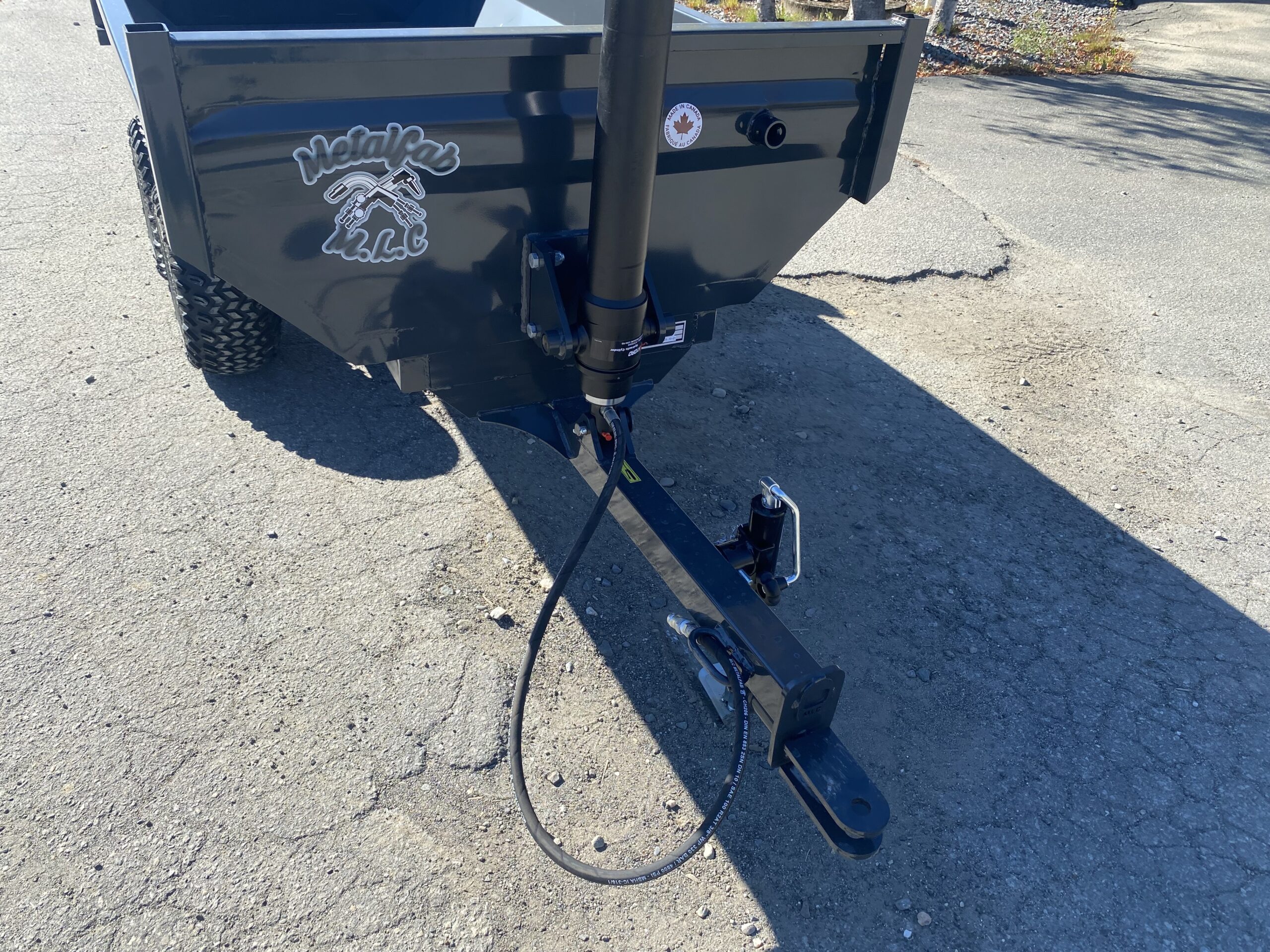 2025 MLC Badger 4X8 3 Ton Agricultural Dump Trailer- Grey - Image 2