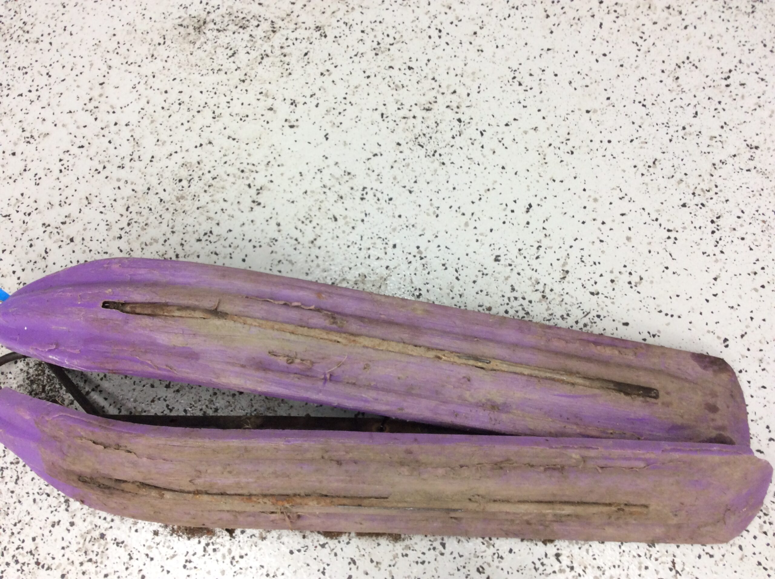 1996 Polaris Metal Ski Set Purple Skins - Image 5