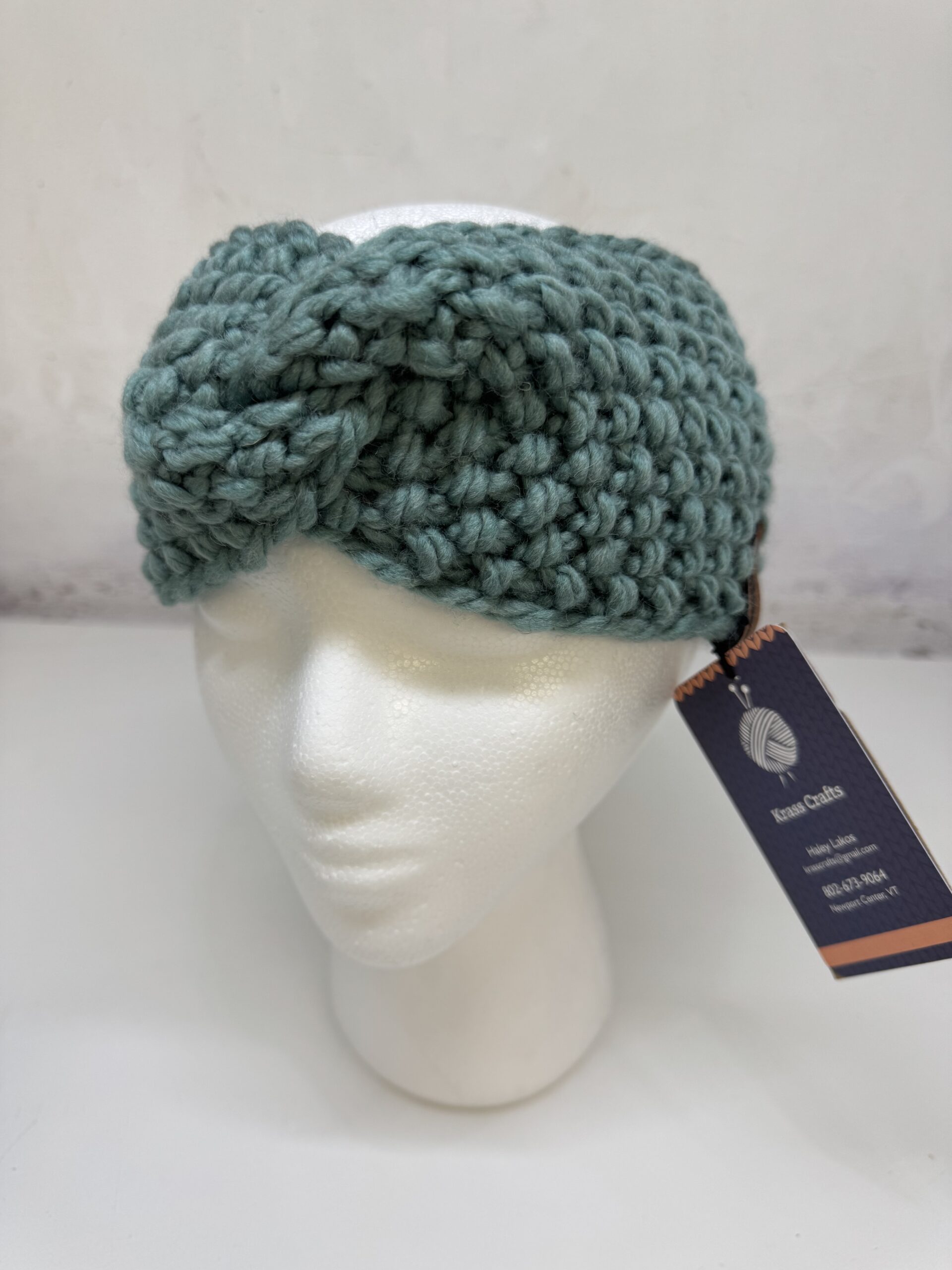 ACRYLIC WOOL BLEND KNIT HEADBAND