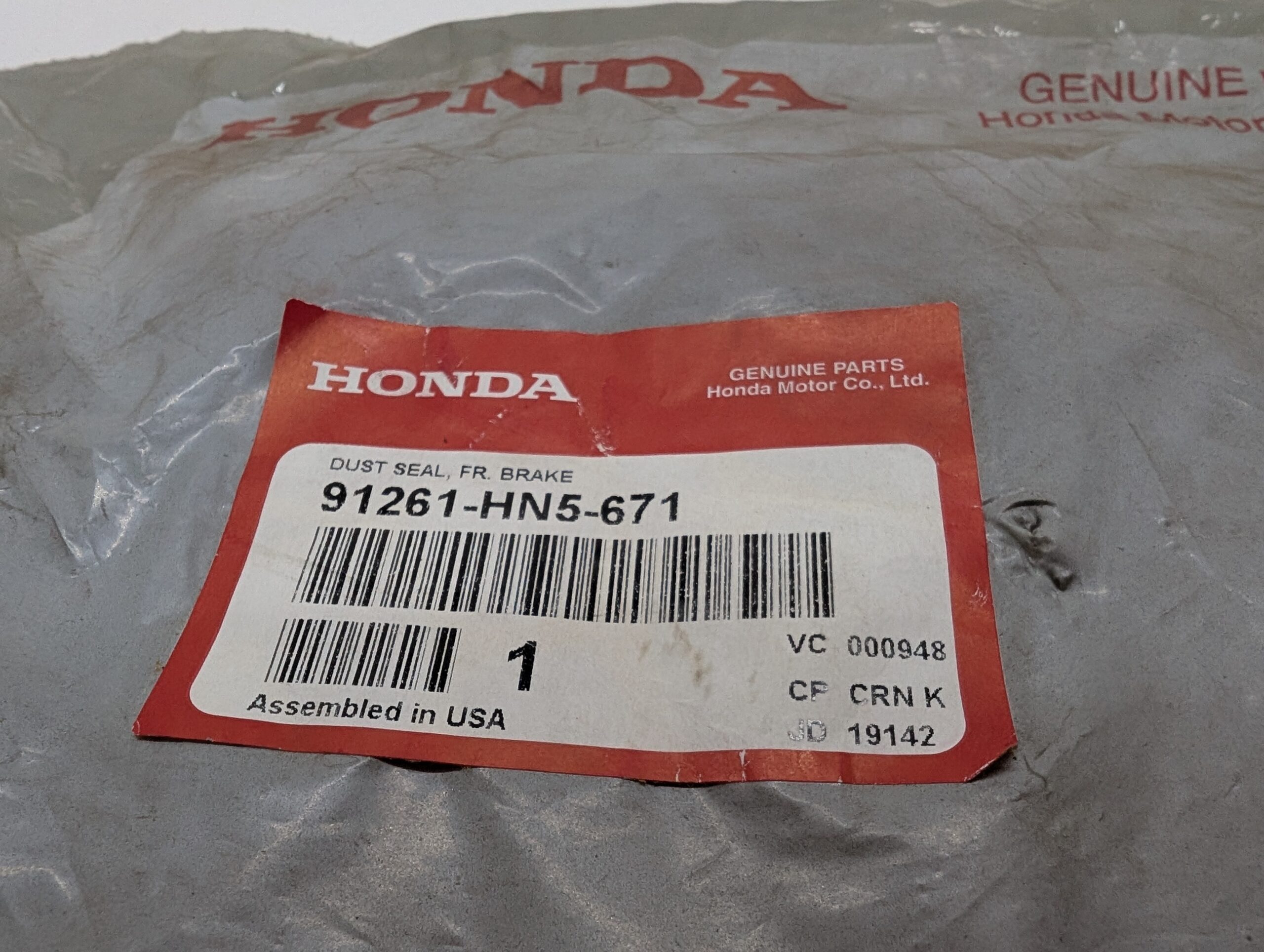 Front Brake Dust Seal - Image 3