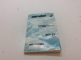 2016 Ski Doo XS Owner's Manual